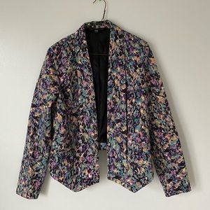 Modern print blazer